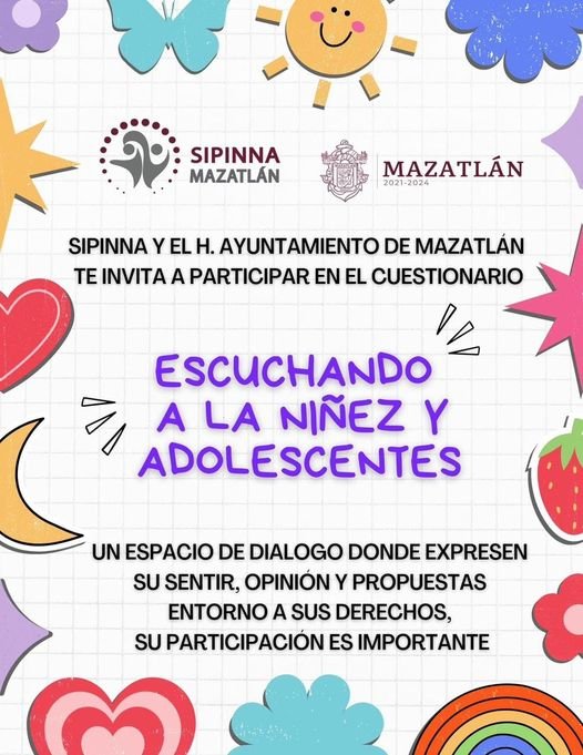 *Sipinna Mazatlán pone en marcha programa para escuchar a la niñez.*