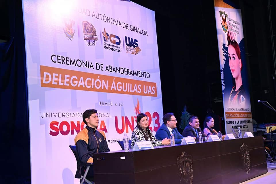 Abandera la UAS a la delegación Águilas que defenderá en la Universiada Nacional