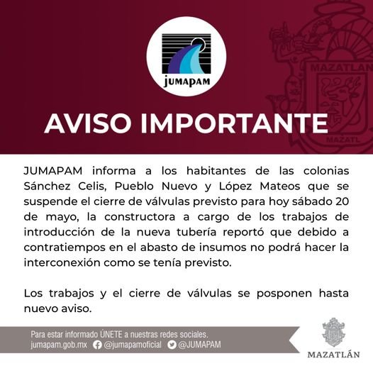 Aviso importante