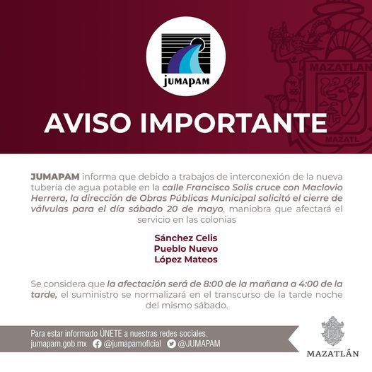 CORTE AL SUMINISTRO PARA INTERCONEXIÓN CORTE AL SUMINISTRO PARA INTERCONEXIÓN