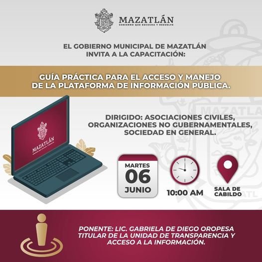*Gobierno Municipal compartirá Guía para el Acceso y Manejo de la Plataforma de