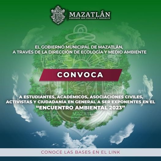 *Gobierno de Mazatlán invita al Encuentro Ambiental 2023*
