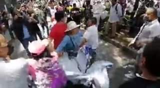 La marcha en defensa de la Corte en la CDMX derivó en un enfrentamiento entre lo