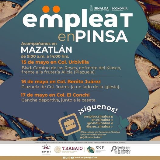 *Llevará Sedectur el programa ‘empleaT’ a colonias de Mazatlán.*