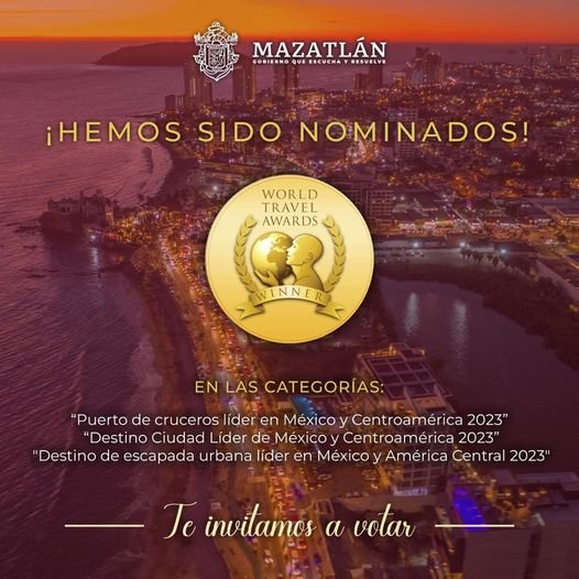*Mazatlán compite en los World Travel Awards 2023 con cuatro nominaciones.*