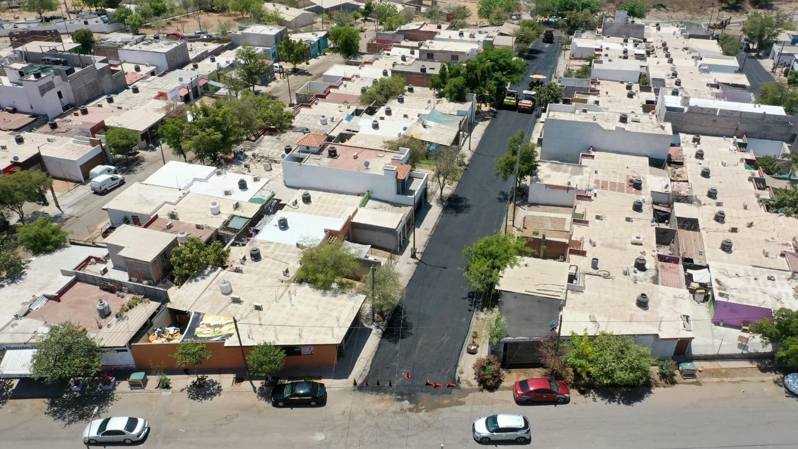 *Reencarpetado avanza en el fraccionamiento Prados del Sol*