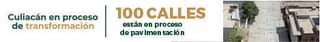 CULIACÁN, 100 CALLES EN PROCESO DE PAVIMENTACIÓN