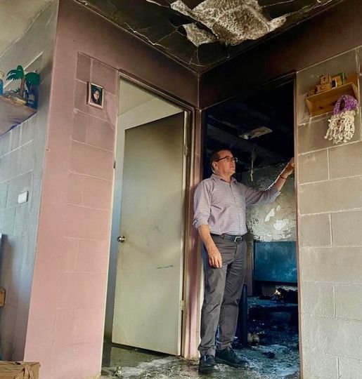 *Sufre incendio de su vivienda familia de Pradera 6, Gobierno de Mazatlán acude