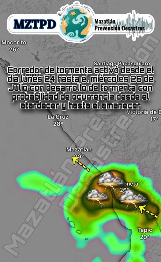 *Nuevo evento de tormenta* Según los modelos de pronóstico, se espera que a *Nuevo evento de tormenta* Según los modelos de pronóstico, se espera que a