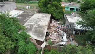 Atención a casa con explosión en villas del sol