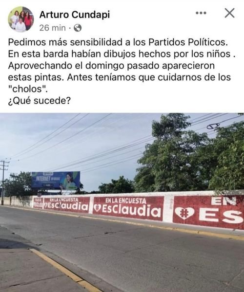 El profesor Arturo Cundapí denuncia este abuso, como muchos que se han cometido