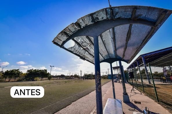 *Inaugura Alcalde Edgar González rehabilitación del Parque Deportivo La Foresta.