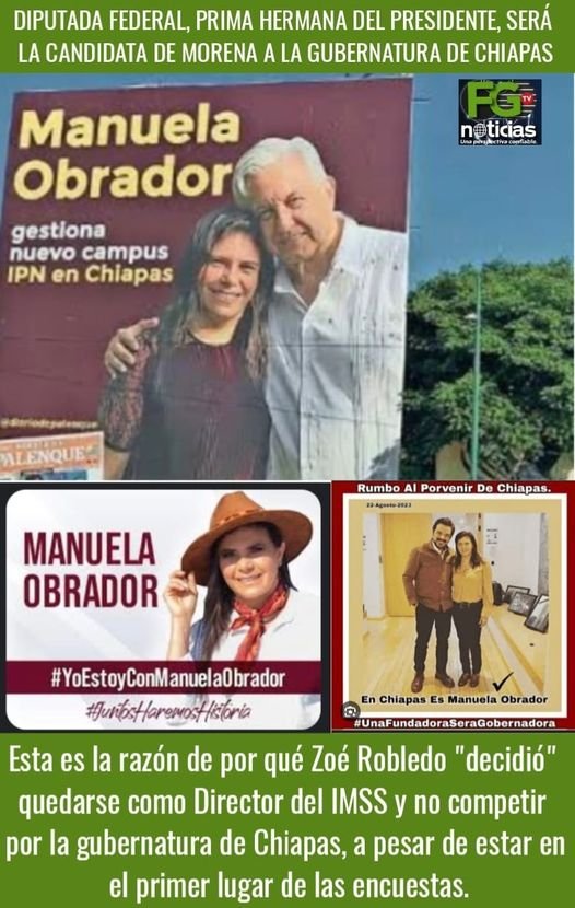 PRIMA HERMANA DEL PRESIDENTE LÓPEZ OBRADOR ES IMPULSADA COMO CANDIDATA DE MORENA