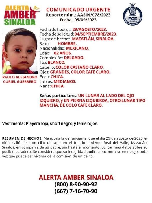 #FiscalíaSinaloa solicita la colaboración ciudadana para la localización de PAUL #FiscalíaSinaloa solicita la colaboración ciudadana para la localización de PAUL