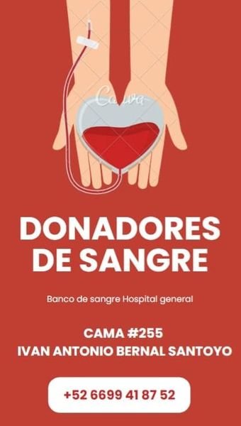 !!SE BUSCA CON URGENCIA DONADORES DE SANGRE!! EN EL HOSPITAL GENERAL DE MAZATLÁN