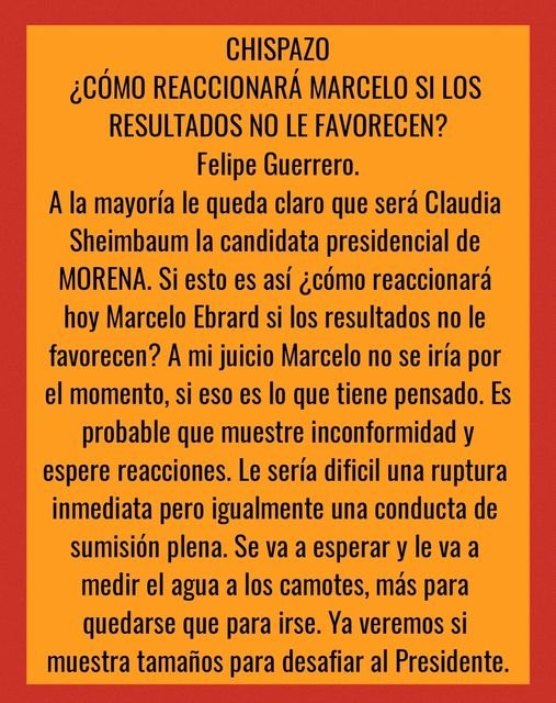 ¿CÓMO REACCIONARÁ MARCELO SI LOS RESULTADOS NO LE FAVORECEN?