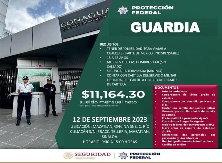 ¿Quieres formar parte de Protección Federal? Se abren plazas para resguardar edi ¿Quieres formar parte de Protección Federal? Se abren plazas para resguardar edi