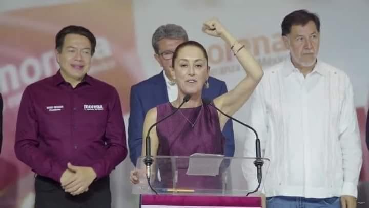 𝗘𝘀 𝗼𝗳𝗶𝗰𝗶𝗮𝗹: 𝗖𝗹𝗮𝘂𝗱𝗶𝗮 𝗦𝗵𝗲𝗶𝗻𝗯𝗮𝘂𝗺 𝗲𝘀 𝗹𝗮 𝗰𝗮𝗻𝗱𝗶𝗱𝗮𝘁𝗮 𝗱𝗲 𝗠𝗼𝗿𝗲𝗻𝗮