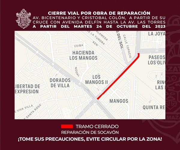 CIERRE VIAL EN PRADOS DEL SOL POR REPARACIÓN