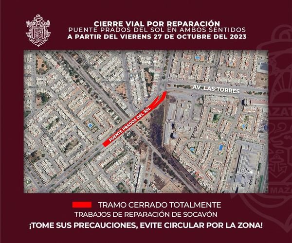 CIERRE VIAL TOTAL EN EL PUENTE PRADOS DEL SOL CIERRE VIAL TOTAL EN EL PUENTE PRADOS DEL SOL