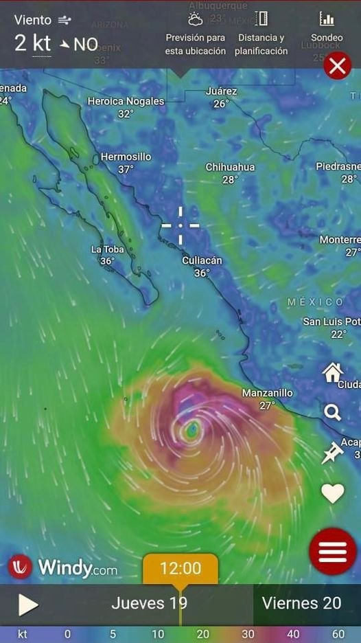 Los Mochis en alerta verde por huracán “Norma”. Los Mochis en alerta verde por huracán “Norma”.