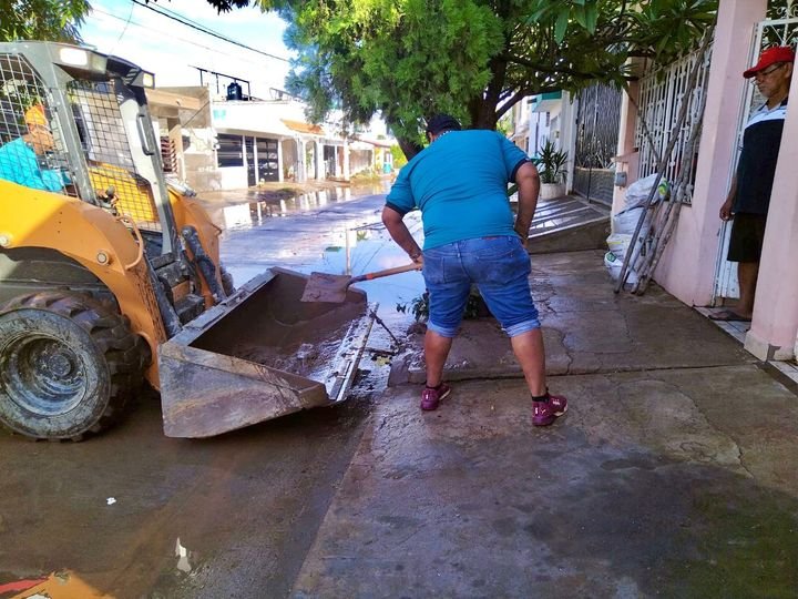 *¡Manos a la obra! Arrancan de inmediato labores de limpieza en zonas afectadas
