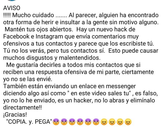 ESTO NOS ENVIARON A FG NOTICIAS: HAY UN NUEVO HACK DE FACEBOOK E INSTAGRAM. ESTO NOS ENVIARON A FG NOTICIAS: HAY UN NUEVO HACK DE FACEBOOK E INSTAGRAM.