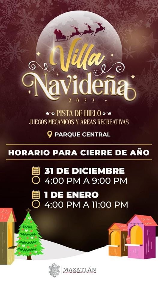 *Conoce los nuevos horarios de la Villa Navideña para este fin de año.*