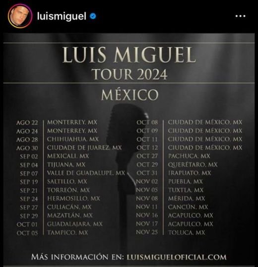 LUIS MIGUEL: LA GIRA EN MÉXICO 2024