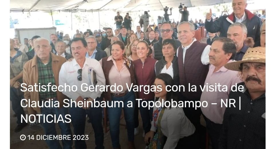 QUE ESTÁ SATISFECHO CON LA VISITA DE CLAUDIA SHEINBAUM A AHOME, DICE EL ALCALDE QUE ESTÁ SATISFECHO CON LA VISITA DE CLAUDIA SHEINBAUM A AHOME, DICE EL ALCALDE