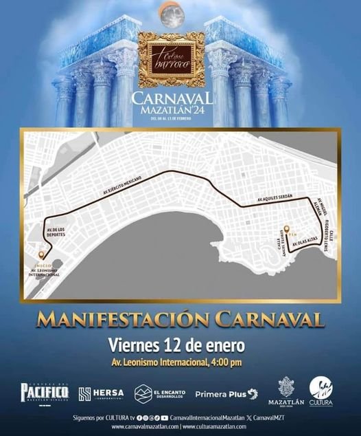 QUE NO  SE TE PASE NI SE TE OLVIDE!!! Hoy viernes, MANIFESTACIÓN CARNAVALERA
