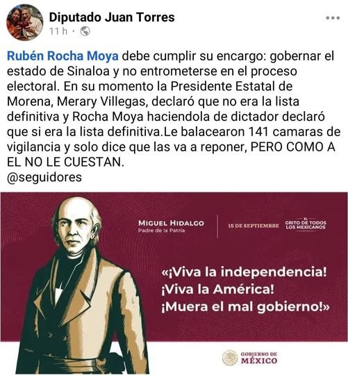 SE REBELA EL DIPUTADO FEDERAL DE MORENA, JUAN TORRES, Y SEÑALA COMO DICTADOR AL