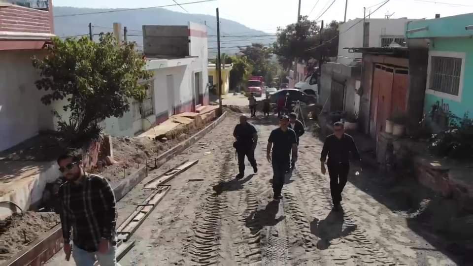 Supervisión de obra en col. Diaz Ordaz.