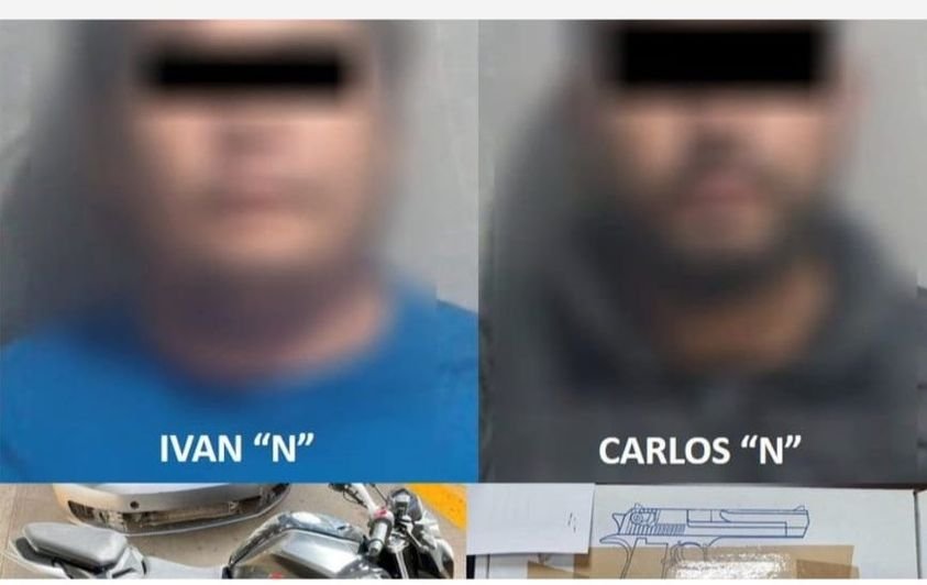 Tras persecución, dos navolatenses fueron detenidos por el delito de robo de veh