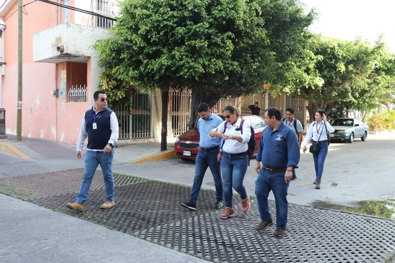 *Evalúan la Dirección de Obras Públicas, JUMAPAM y la PROFEPA el dren pluvial Ro