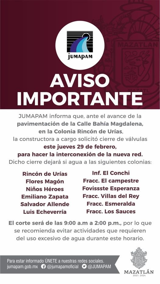 CORTE AL SUMINISTRO POR AVANCE DE OBRA CORTE AL SUMINISTRO POR AVANCE DE OBRA