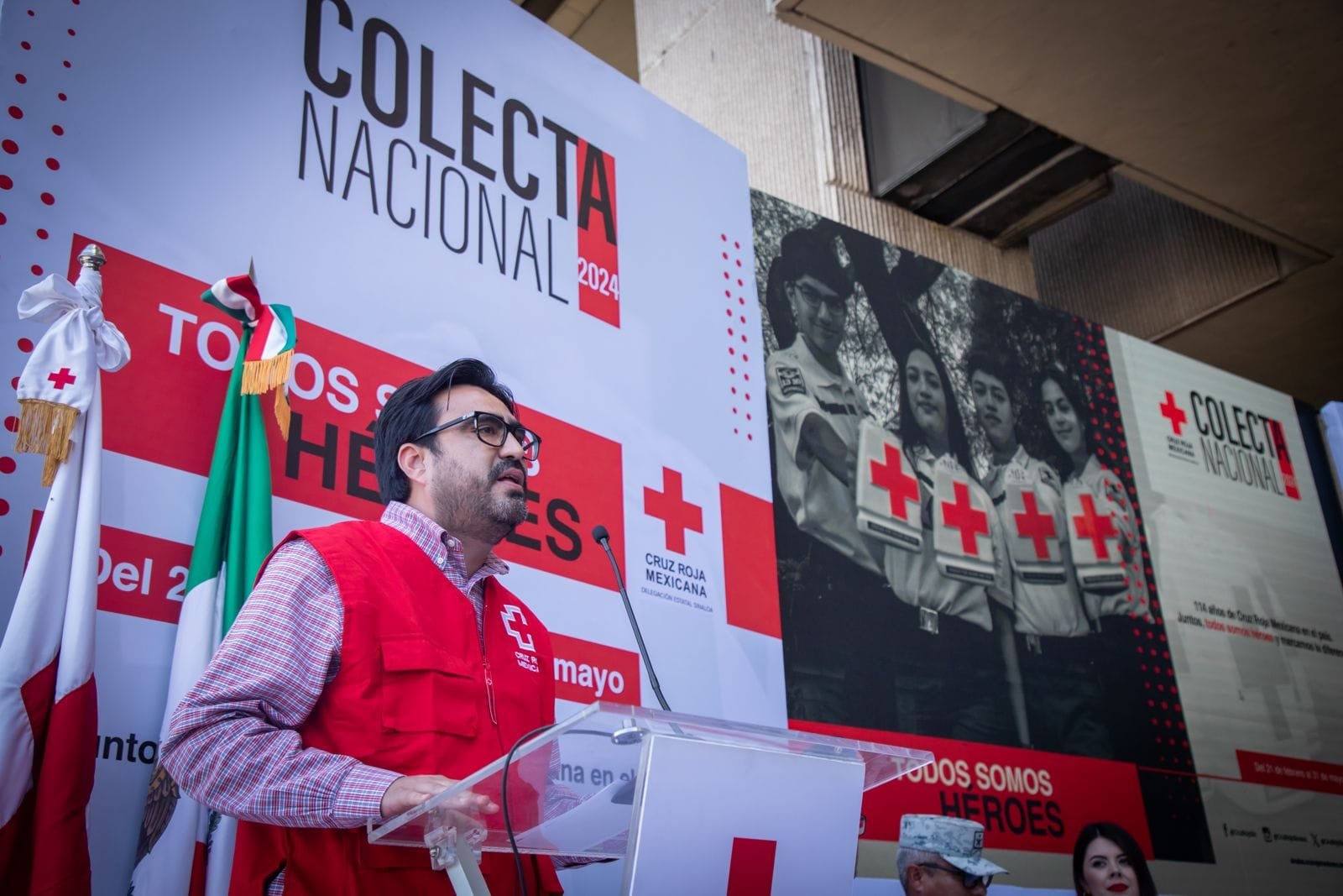 *Juan de Dios Gámez destaca el espíritu de servicio de Cruz Roja Mexicana en el