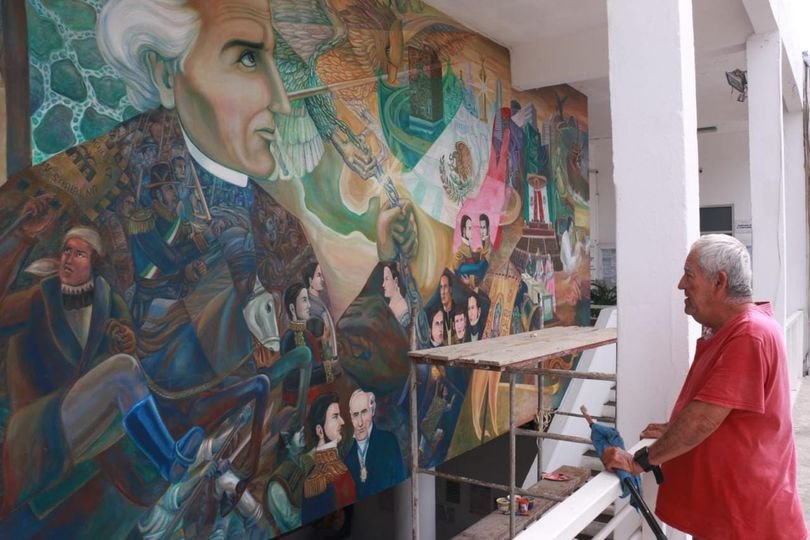 *Restauran mural “Visualización de Hidalgo al tercer Milenio” después de más  5