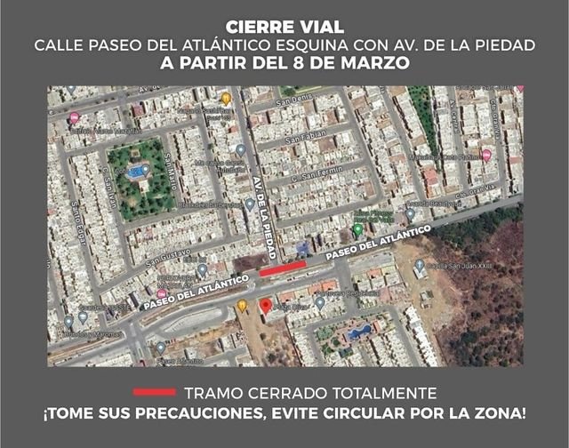 CIERRE VIAL POR REHABILITACIÓN DE DRENAJE
