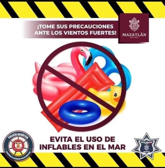 *Policía Acuática alerta a bañistas por incremento en el oleaje derivado de situ