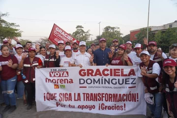 Cierra con #fuerza campaña #Graciela #Domínguez con brigadeo masivo