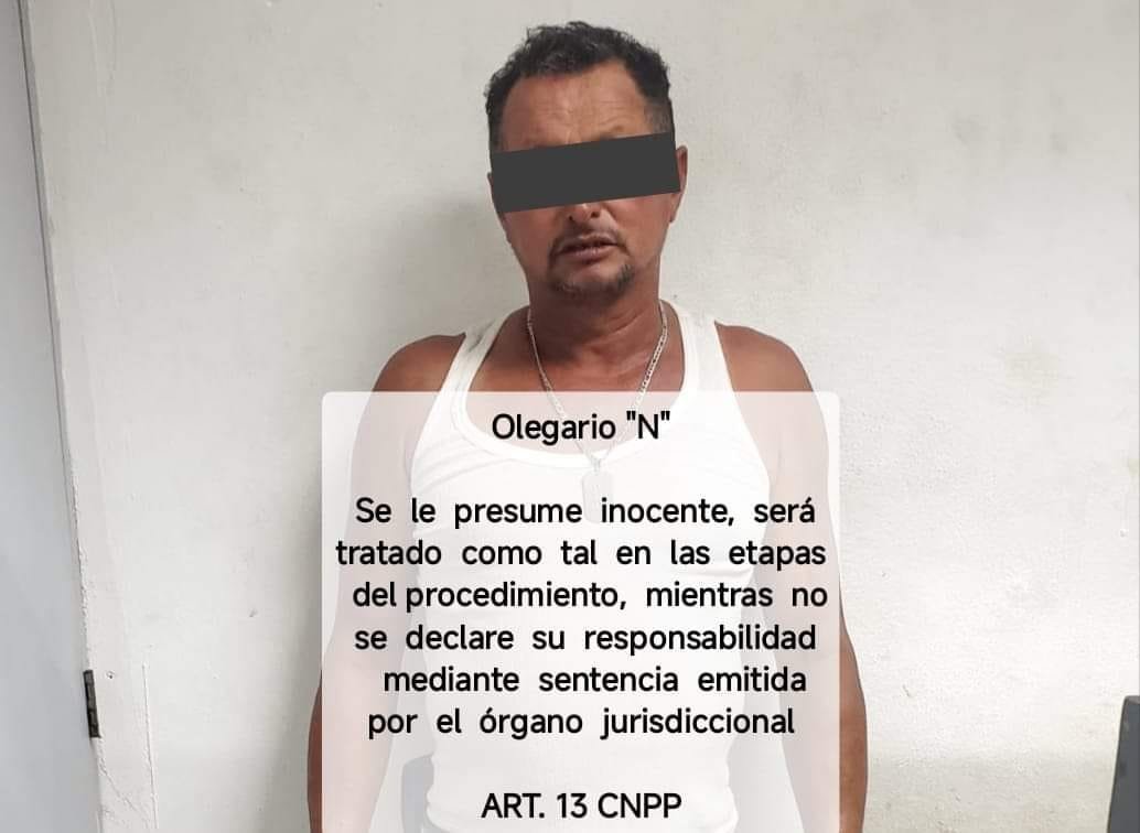 Elementos del Grupo UNEPREVIF detienen a un hombre por la probable participación