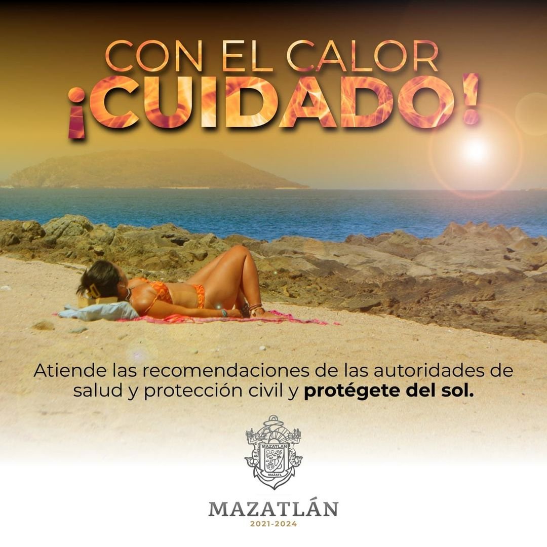 *Importante seguir las recomendaciones para evitar golpes de calor en Mazatlán: