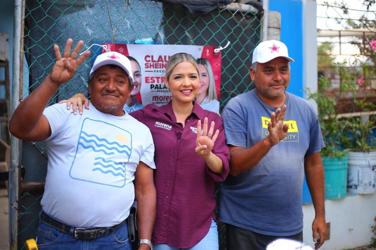 *Recorre Estrella Palacios, candidata de Morena a la Presidencia de Mazatlán, la