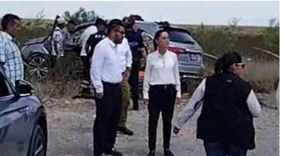 Convoy de Claudia Sheinbaum sufre accidente en Monclova, Coahuila