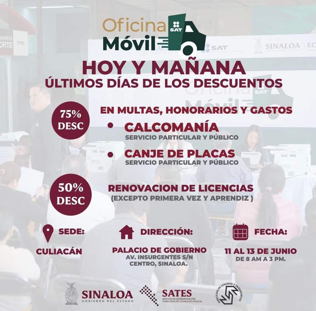 HOY Y MAÑANA, ÚLTIMOS DÍAS PARA LOS DESCUENTOS EN IMPUESTOS VEHICULARES PARA REZ