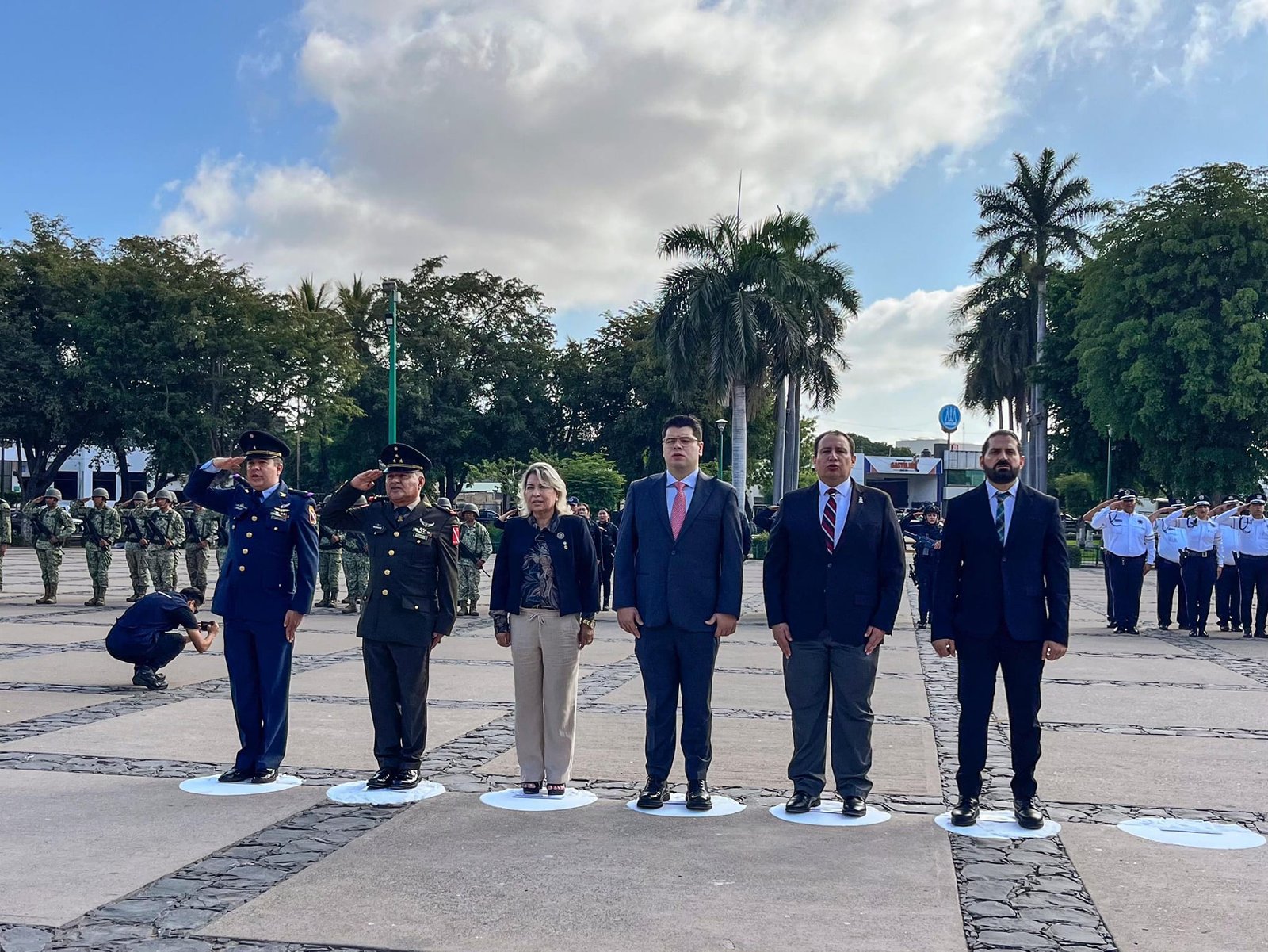 Izamiento por el 146 aniversario del natalicio de Francisco Villa