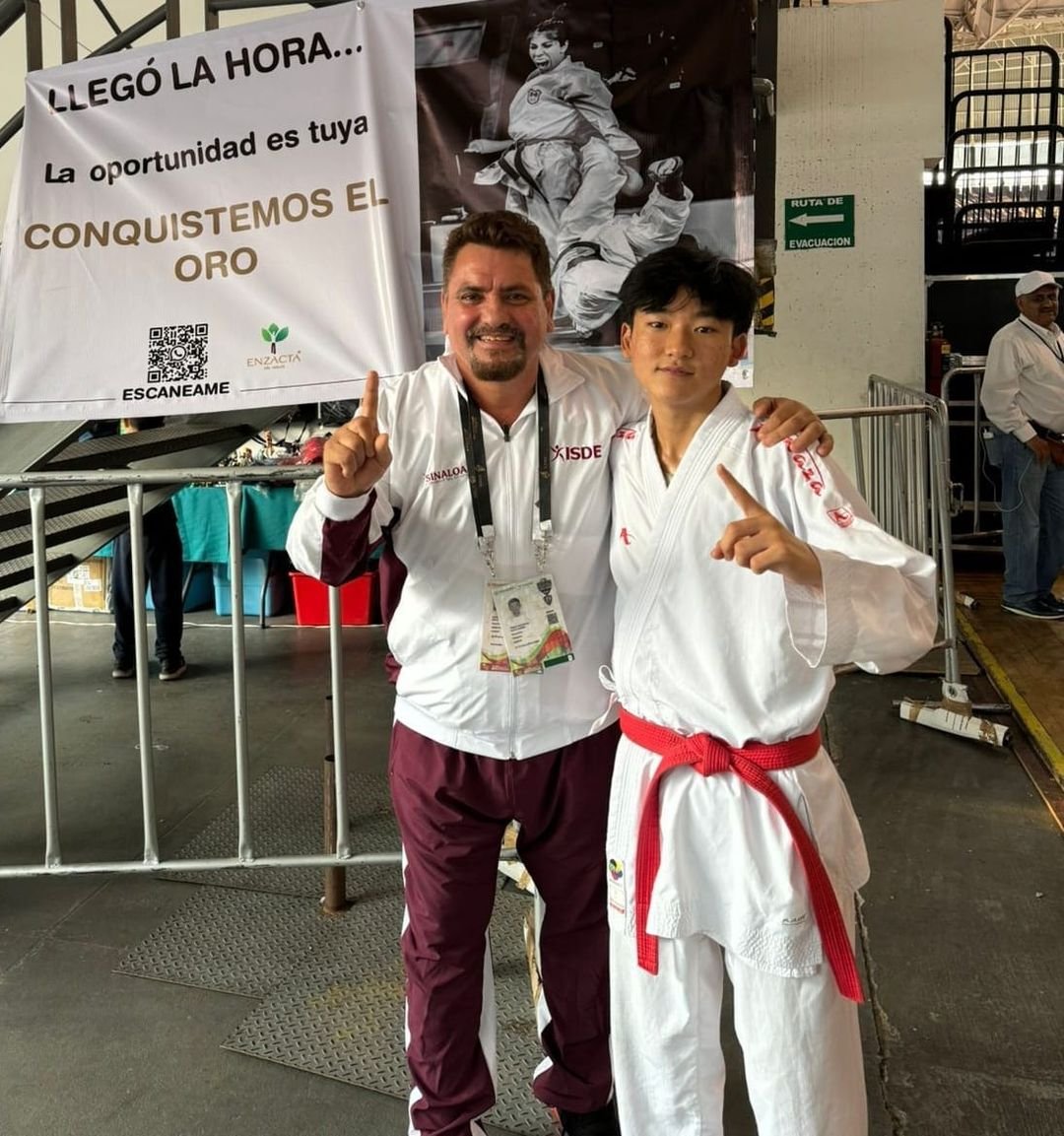 Se baña en oro, Kaito Yoshii, en los Nacionales Conade de Karate