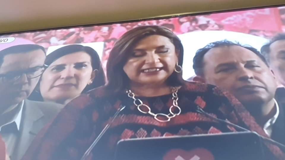 XÓCHITL GÁLVEZ, CANDIDATA A LA PRESIDENCIA DE LA REPÚBLICA, RECONOCE SU DERROTA