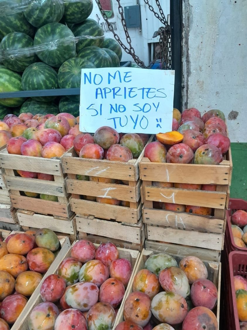 Cuánta razón tiene el mango.